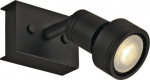 PURI 1 ceiling light, matt black, GU10, max. 50W, incl. deco ring 147360 | 4024163144551
