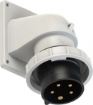 CEE-flanged plug angled 5x32A (3P+N+PE) 7h IP67 black 777252-7 | 9003399638268