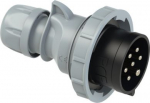 CEE-plug 7x16A (6P+PE) 7h IP66/IP67 SHARK, grey/black 0172-7V | 9003399287367