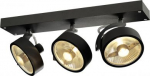 KALU 3 QPAR111, Wall and Ceiling luminaire, black, max. 75W 1000704 | 4024163189965