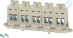 Terminals DK KS 16 for junction boxes DK 16.. and KF 16.., 5-pole, 6-25 mm2, Cu, for assembly with bracket 62000118 | 4012591122500