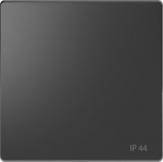 Cover plate IP44, anthracite, D-Life MEG3304-6034 | 4042811195908