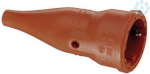 Socket outlet, rubber IP44 1479070 orange 1479070 | 4011721023625