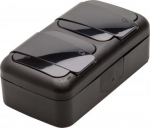 Double socket IP54 black Palmiye 90555188
