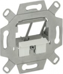 0219/14-500 Flush Mounted Inserts Keystone, 2-gang, silver 2CKA000230A0488 | 4011395347249