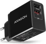 AXAGON Dual wallcharger 240V/2x USB port QC3.0/AFC/FCP and 5V-1.2A, 24W | ACU-QS24 ACU-QS24 | 8595247905857