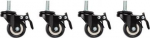 Lanberg | Castors with thread and brake for wall mounting cabinets, 4 pcs | AK-1601-B AK-1601-B | 5901969415803