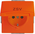 Continuous coloured marking (hinged lid and base). Shuttered. Delivered with sealing ring. IP 44 only in conjunction with cover frames All Weather 44. With screwless terminals. DP (2 P + E) 2CKA002064A0297 | 4011395172285