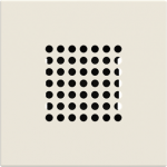 Color: White.   Rated voltage: 127 - 230 Vac / 50 - 60 Hz   Rated power: 8 VA   Adjustable tone   Acoustic power at 1 meter with cover plate: 75 dB   Size: 2 modules. 2CLA221900N1101 | 8427238068480