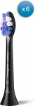 Philips HX6056/88 Sonicare Sensitive | Replacement brush heads | Heads | For adults | Number of brush heads included 6 | Black HX6056/88 | 8720689043731