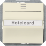 Key card switch, illuminated, 55x55mm, electrical white, DELTA i-system 5TG4824 | 4001869308432