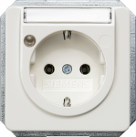DELTA profil, titanium white SCHUKO socket outlet 10/16 A 250 V With screwless Connection terminals Status indicator, Labeling field Cover plate 65x 65 mm DELTA switches and socket outlets � design and quality to perfection from Siemens. Due to its e ...