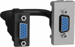 New Unica - HD15 female (VGA) - 1 module - aluminium NU343230 | 3606489455996