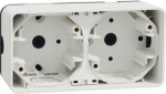 Mureva Styl - surface mounted box - 2 gangs horizontal- white MUR39914 | 3606480789878