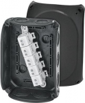 Junction box DK 1010 B with 5 pole terminals 10 mm2, black IP66 62000302 | 4012591134459