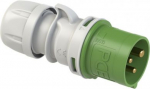 CEE Industrial plug 3x32A (2P+PE) 10h IP44 green/grey 023-10 | 9003399151118