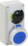 Wall mounted socket 5x16A (3P+N+PE) 9h IP66/IP67 switched interlocked, compact 61152-9 | 9003399052064