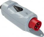 CEE-plug 5x16A (3P+N+PE) 6h IP44 with switch (REVERSING), grey/red, with holder 53015610 | 9003399092046