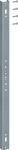Strain relief rail, Univers, for additional support of uprights L500 mm UT21B | 3250610701461