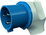 Industrial Plug 3x32A 6h 230V IP44 blue, angled 3306 | 4015394018575