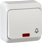 Helinupp taustvalgustuse- ning s&uuml;mboliga valge Prima WDE001015 | 5904093552703