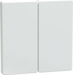 !!! EOL !!! Two gang cover plate, lotus white, D-Life MTN3400-6035 | 3606480888021