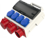 Distribution box DZIERŻONI&Oacute;W 16A/3P 4x230V 16A/5P 3x400V IP44 9004015WE | 5907711184409