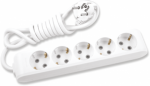 Extension 5 sockets white, Child Protection, 3m X-tendia WLTB0453-2WH | 8691136118978