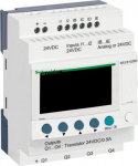 modular smart relay Zelio Logic - 1 0 I O - 24 V DC - clock - display SR3B102BD | 3389110549904