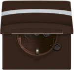 Labelling field 66.7 x 10 mm.   Delivered with sealing ring.   IP 44 only in conjunction with cover frames All Weather 44. With screwless terminals. DP (2 P + E)   Shuttered. 2CKA002064A0298 | 4011395172292