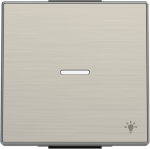 Color: Stainless Steel   Rocker for push-buttons code: 8104, 8104.5 & 8104.9 2CLA850440A1401 | 8427238135823