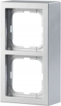 Surf. Mount. frame 2-gang Aluminium - Impressivo 2TKA000345G1 | 6418677331046