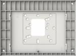 Surface mounting box for 10 inch touch panel, White color 2TMA130161W0001 | 6955891815261