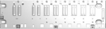 backplane rack, Modicon X80, 6 slots, redundant Ethernet backplane BMEXBP0602 | 3606480911743