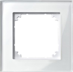 Single frame, brilliant white, Merten M-Plan glass 489119 | 4042811081386