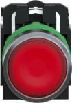 Illuminated push button, Harmony XB5, plastic, flush, red, 22mm, plain lens for BA9s bulb, spring re XB5AW3465 | 3389110904178
