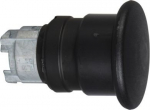 Head for non illuminated push button, Harmony XB4, metal, black mushroom 40mm, 22mm, spring return, ZB4BC27 | 3389110823721