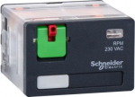 plug-in relay, Harmony electromechanical relays, 15A, 4CO, lockable test button, 230V AC RPM41P7 | 3389119402194