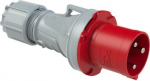 CEE Industrial plug 3x63A (2P+PE) 9h IP44 POWER TWIST red/grey 0331-9 | 9003399422072