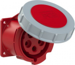 CEE-flanged socket 5x32A (3P+N+PE) 6h IP67 TT 70x70 red 3252-6TTF70 | 9003399376931