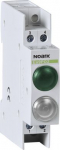 Signal lamp, 230V AC/DC, 1 green LED and 1 white LED 102478 | 8592765024794