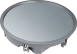 cover lid R12 round for 12 devices for flooring 12 mm steel grey VDR12127011 | 4012002244388
