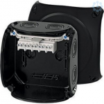 Junction box KF 0604 B 130x130x77mm IP66/67 black with 5x4mm&sup2; terminal 62000054 | 4012591121824