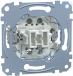 Push button, 1 pole, 10A, AC 250 V, Merten inserts MEG3050-0000 | 4042811144692