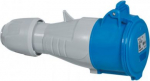 Mobile socket P17 - IP44 - 200/250 V~ - 16 A - 3P+E 555105