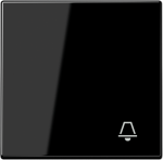 1-gang rocker with "bell" symbol, black, LS LS990KSW | 4011377019256