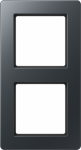 2-gang frame matt anthracite, A flow AF582BFANM | 4011377173200