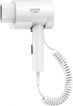 Adler Wall-Mount Hair Dryer | AD 2285 | 2000 W | Number of temperature settings 3 | White AD 2285W | 5905575908018