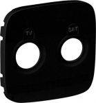 Cover plate Valena Allure - TV-SAT socket - black 754828 | 3414970480262