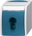 Key Switch with labelling field Key, Off switch 1-pole grey / blue-green - ocean 2CKA001101A0917 | 4011395992708